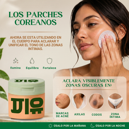 Parches despigmentantes y aclarantes
