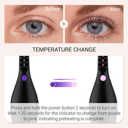 ✨Heated Eyelash Curler For Long-Lasting Natural Curls