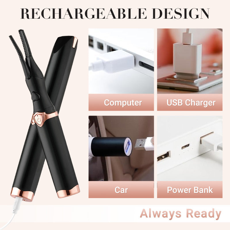 ✨Heated Eyelash Curler For Long-Lasting Natural Curls