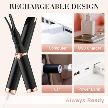 ✨Heated Eyelash Curler For Long-Lasting Natural Curls