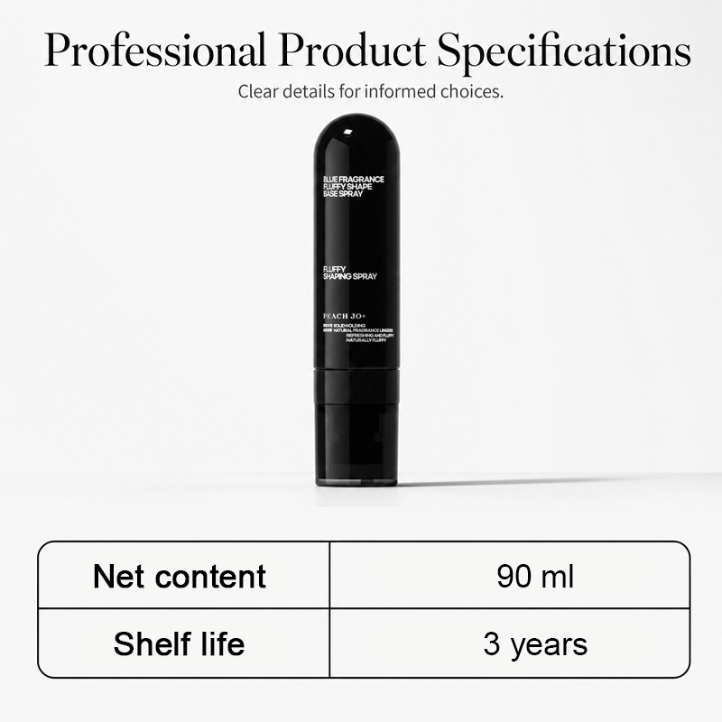 Fluffy Hair Shaping Spray, Long Lasting Peach Scent Volumizing Hair Mist for All-Day Hold